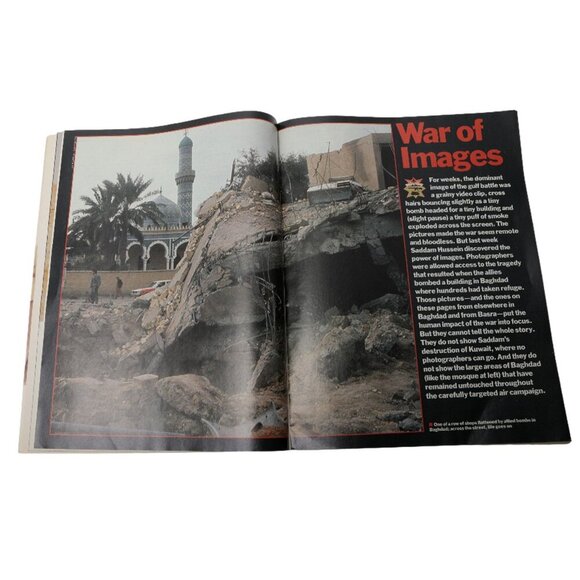 Vintage Time Magazine Gulf War 1991 Map Pullout Special Edition - Picture 3 of 6